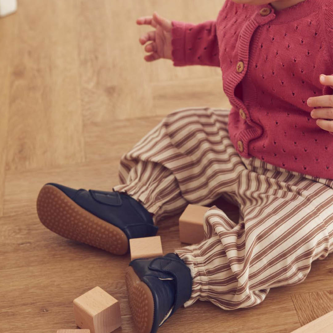 Woven stripe volume pants baby