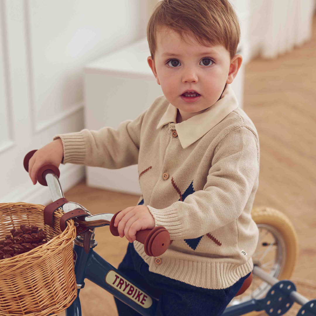 Old english knit cardigan baby