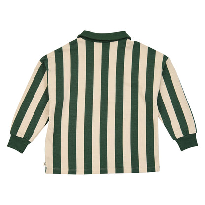 Stripe sweat l/s polo