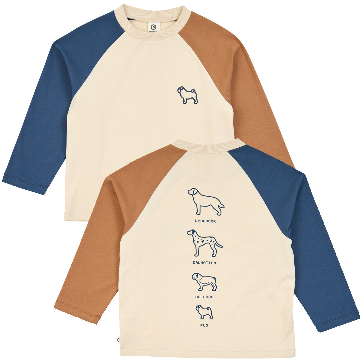 Dogs color block l/s T