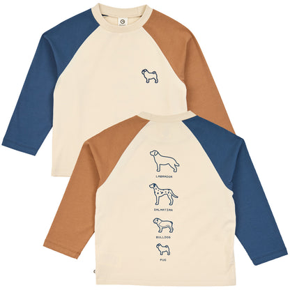 Dogs color block l/s T