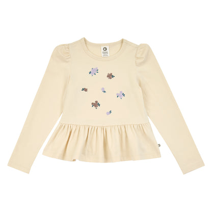 Cottage peplum puff l/s T