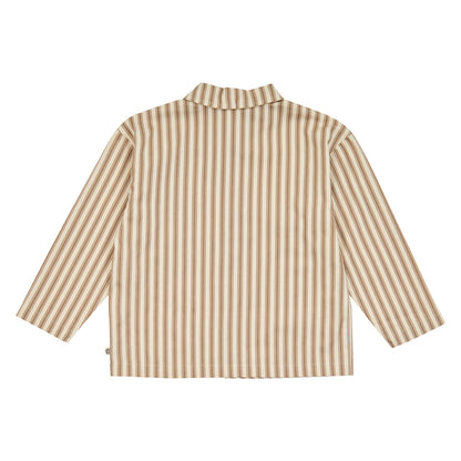 Woven stripe l/s shirt