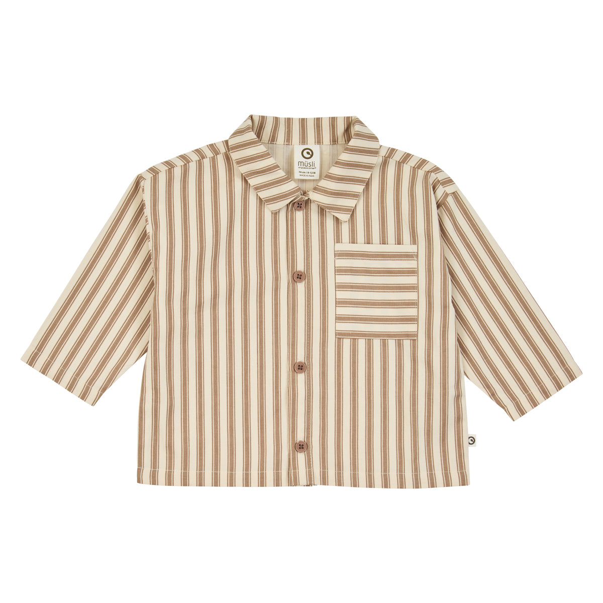 Woven stripe l/s shirt baby