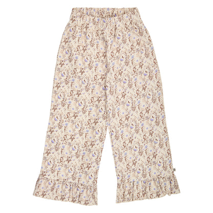 Cornflower ruffle wide leg pants
