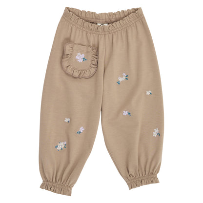 Cottage frill pocket volume pants baby
