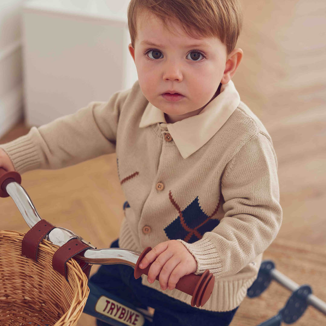 Old english knit cardigan baby