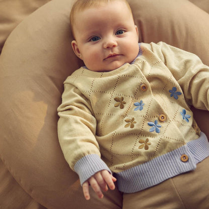 Cottage knit cardigan baby