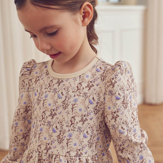 Cornflower l/s dress