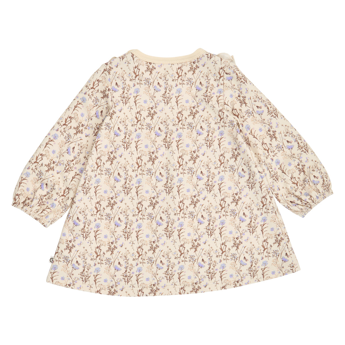 Cornflower ruffle l/s dress baby
