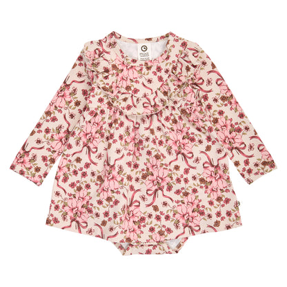 Bouquet l/s frill dress body