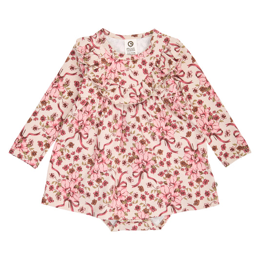 Bouquet l/s frill dress body