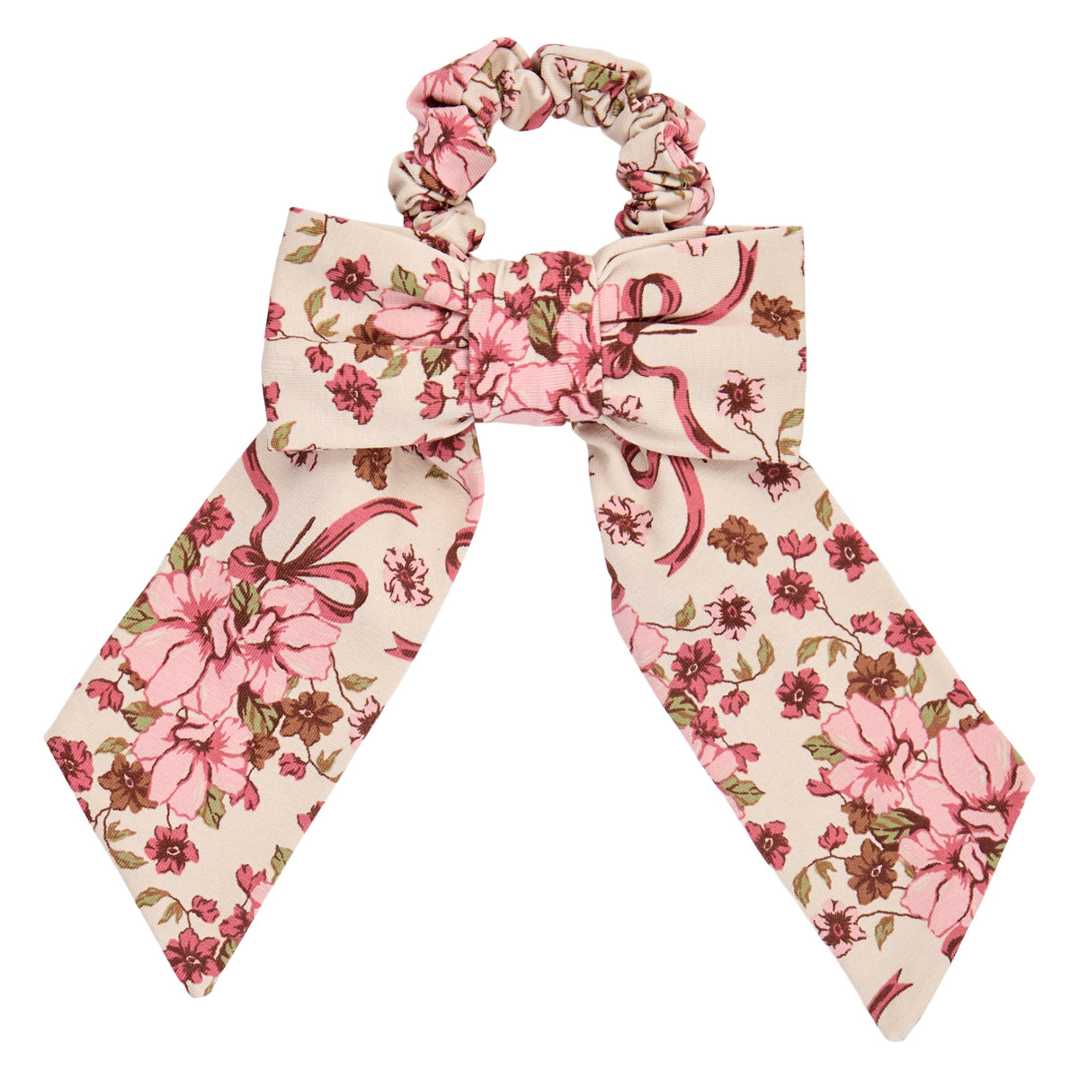 Bouquet bow scrunchie（Oak/ Blush/ Baroque rose・o/s）