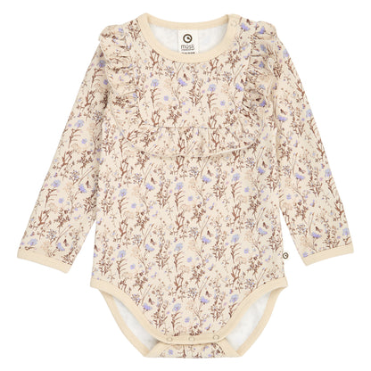 Cornflower ruffle l/s body