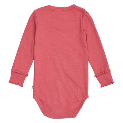 Cozy me rib frill collar l/s body