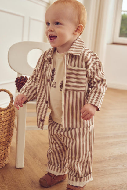 Woven stripe pants baby
